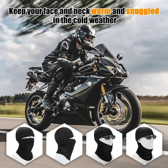 Balaclava Ski Mask for Men and Women Windproof Fleece Face and Neck Warmer - Picture 6 of 8